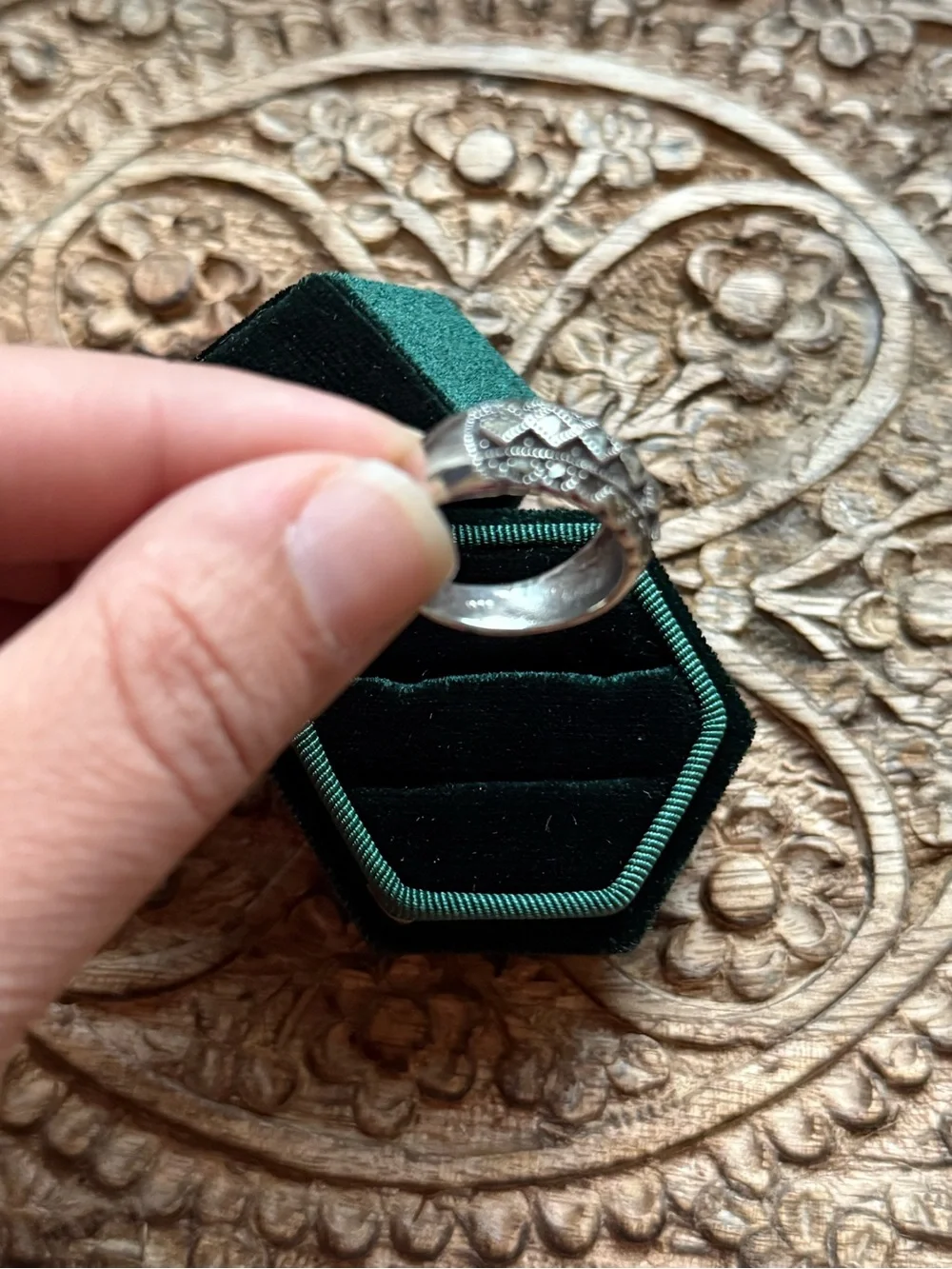 MCM Sterling Marcasite ring size 8